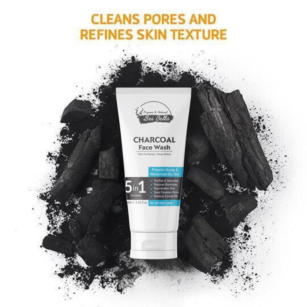 5 in 1 Skin Purifying Charcoal Facewash