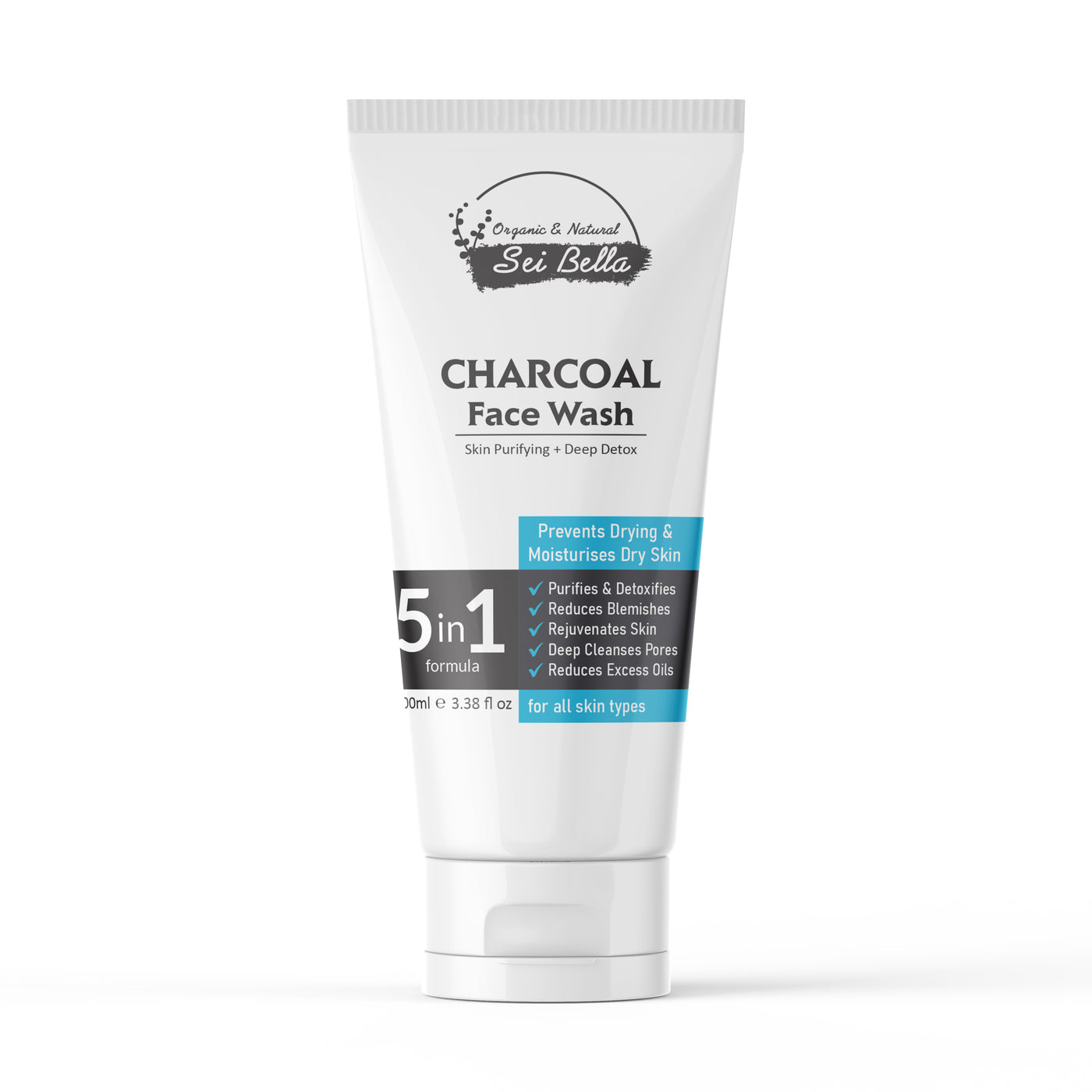 5 in 1 Skin Purifying Charcoal Facewash